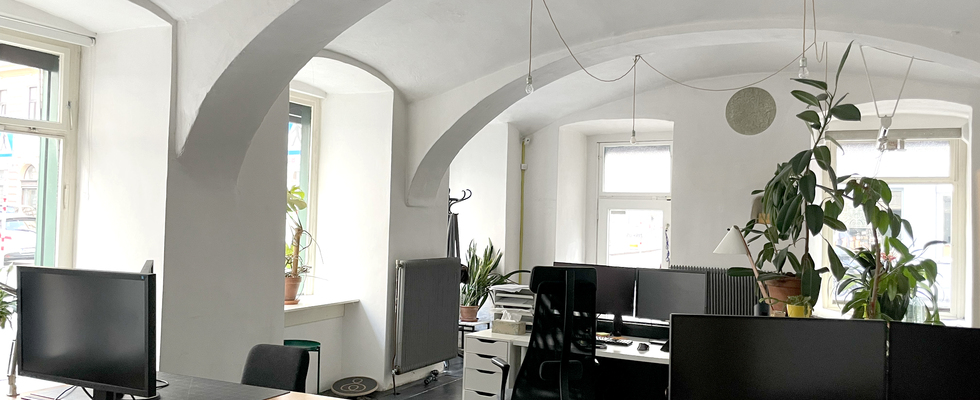 Wir suchen neue Mit-Mieter*innen in unseren Co-Working Räumen in der Zirkusgasse!
