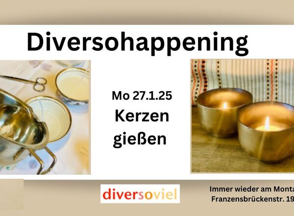 Diversohappening : Kerzen gießen