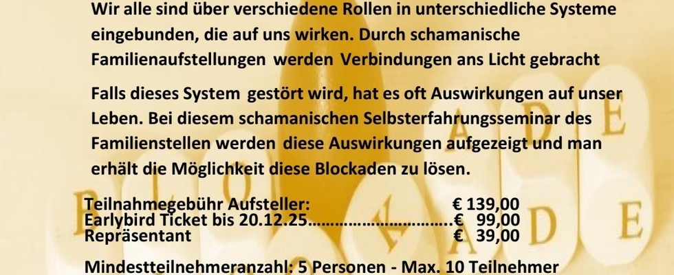 Schamanisches Familienstellen