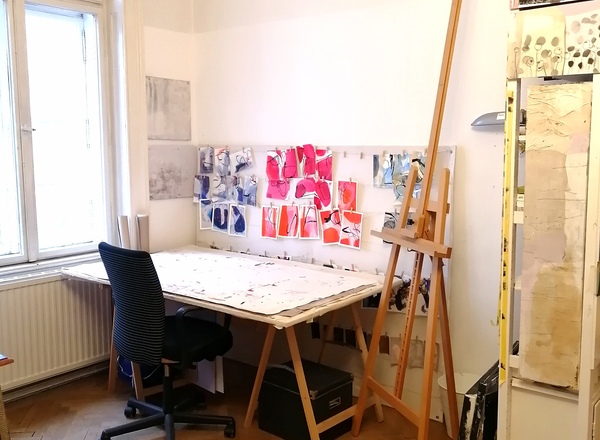 Arbeitsplatz in Ateliergemeinschaft.