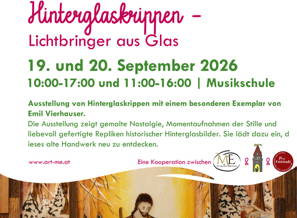 Fest der Volkskultur in Bad Zell - Hinterglaskrippenausstellung 