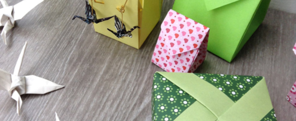 Origamiworkshop  im Werkbuchcafé - Schachteln falten