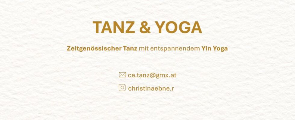 Bewegungsworkshop TANZ & YOGA: Zeitgenössischer Tanz mit entspannendem Yin Yoga