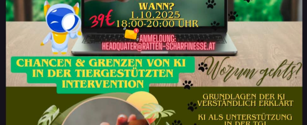 "Zwischen Herzschlag und Algorithmus Chancen und Grenzen von KI in der Tiergestützten Intervention"