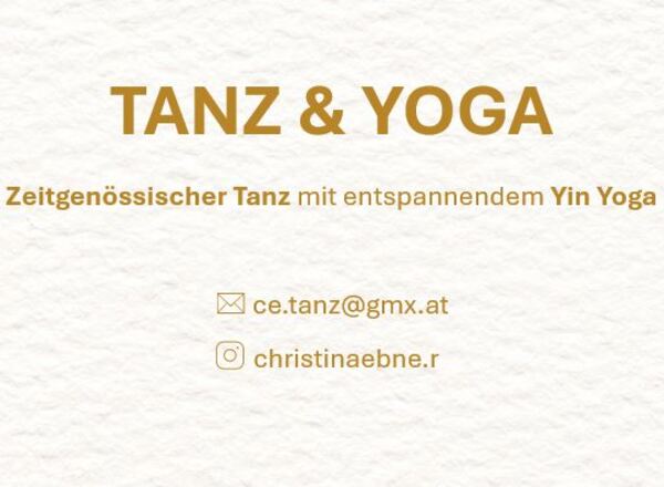 Bewegungsworkshop TANZ & YOGA: Zeitgenössischer Tanz mit entspannendem Yin Yoga