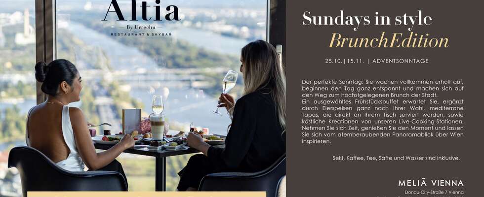 Sundays in Style – Brunch Edition im Altia | Wiens höchstgelegener Brunch